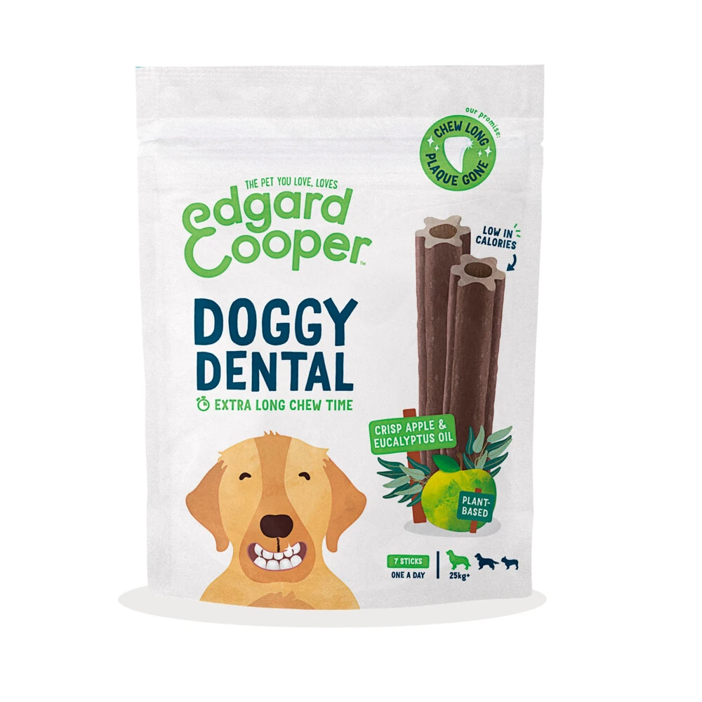 4x Edgard & Cooper Doggy Dental Sticks Appel - Eucalyptusolie 3 4x Edgard & Cooper Doggy Dental Sticks Appel - Eucalyptusolie
