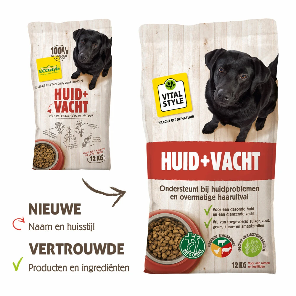 VITALstyle Hondenvoer Huid & Vacht 5 VITALstyle Hondenvoer Huid & Vacht - Afbeelding 3
