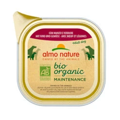 32x Almo Nature Bio Organic Maintenance Hondenvoer Rund En Groenten