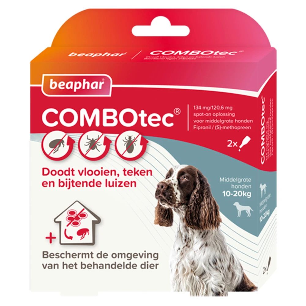 Beaphar Combotec Anti Vlooien En Teken Druppels Hond 10-20 Kg 3 Beaphar Combotec Anti Vlooien En Teken Druppels Hond 10-20 Kg