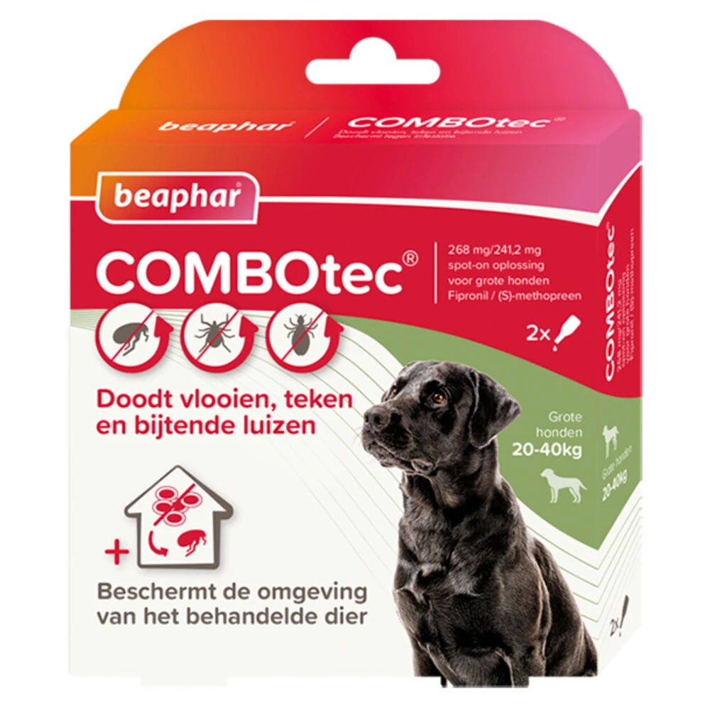 Beaphar Combotec Anti Vlooien En Teken Druppels Hond 20-40 Kg 3 Beaphar Combotec Anti Vlooien En Teken Druppels Hond 20-40 Kg