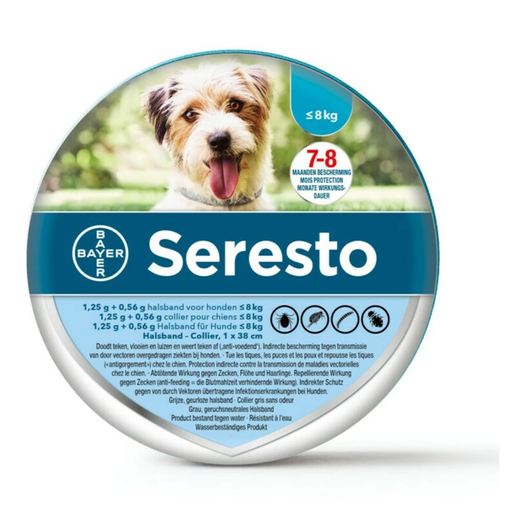 Seresto Anti Teken En Vlooien Halsband Hond Tot 8 Kg 3 Seresto Anti Teken En Vlooien Halsband Hond Tot 8 Kg