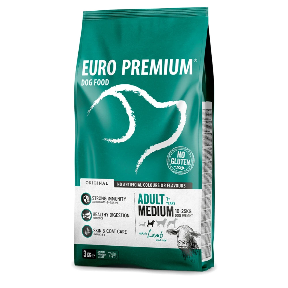 Euro-Premium Adult Medium Lam - Rijst 4 Euro-Premium Adult Medium Lam - Rijst - Afbeelding 2