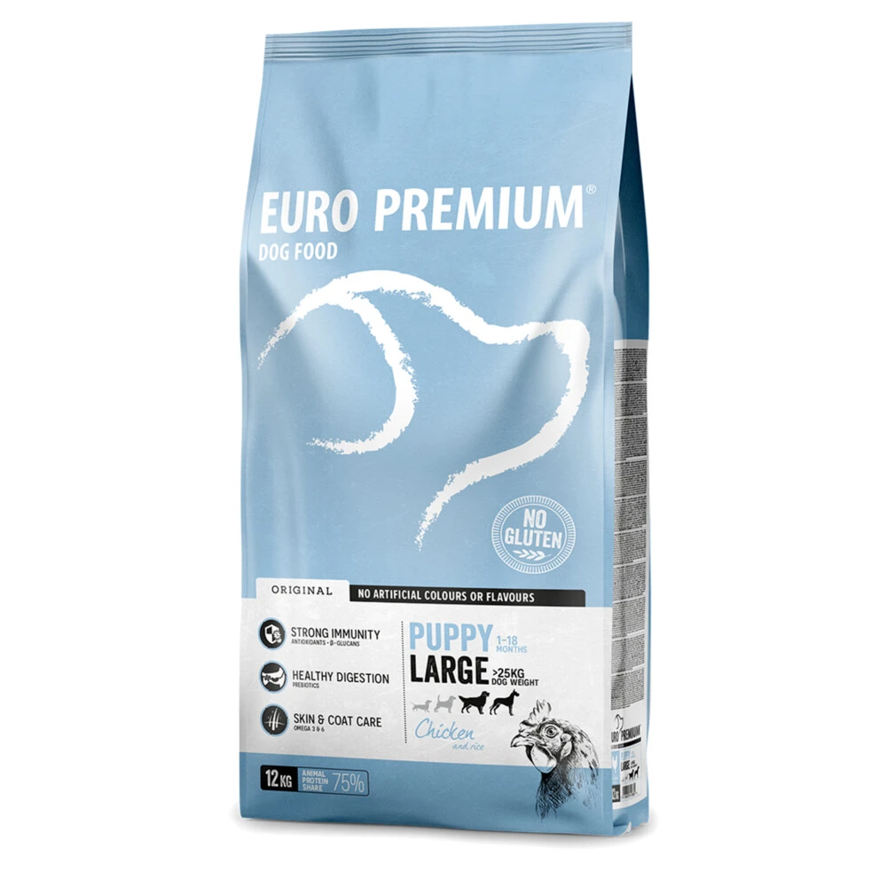 Euro-Premium Puppy Large Kip - Rijst 5 Euro-Premium Puppy Large Kip - Rijst - Afbeelding 3