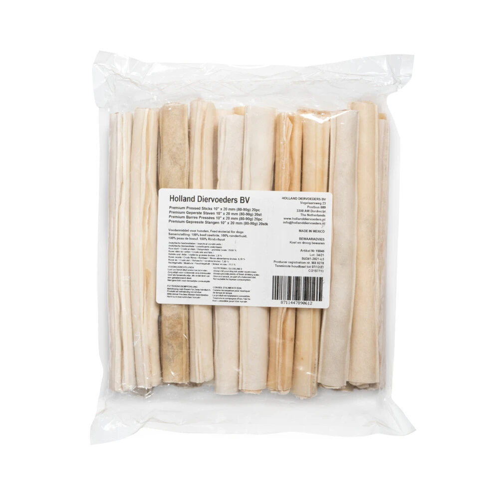 Holland Diervoeders Premium Geperste Kauwstaaf 20 Mm 4 Holland Diervoeders Premium Geperste Kauwstaaf 20 Mm - Afbeelding 2