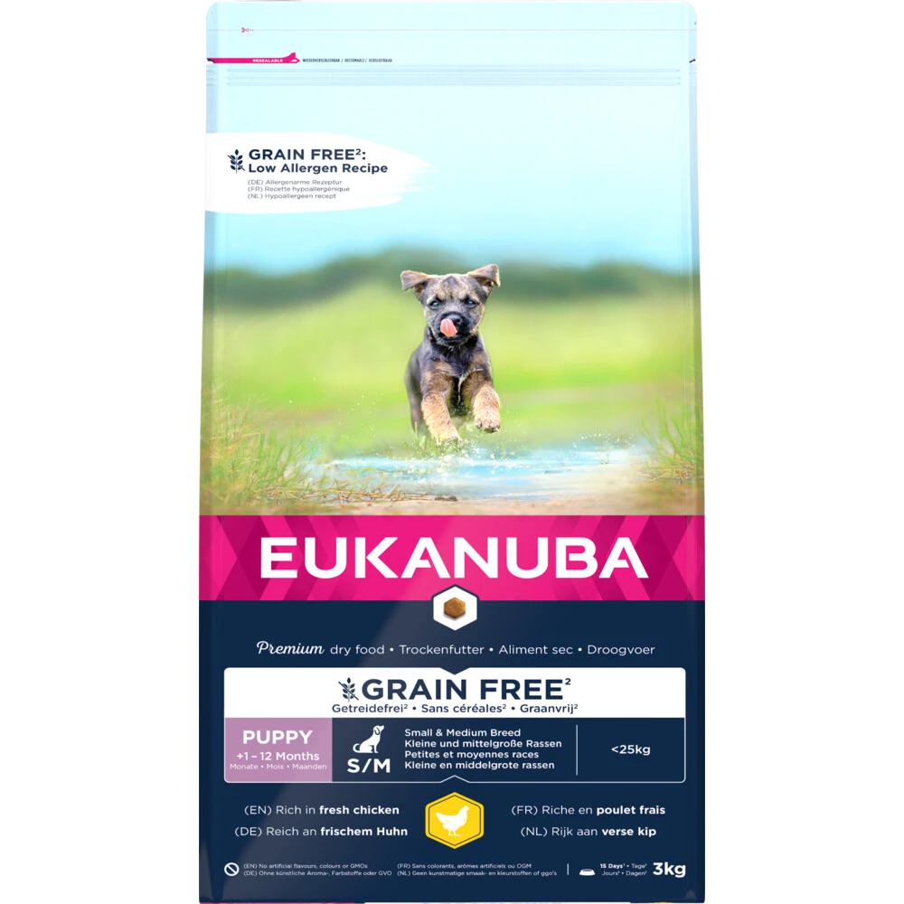 Eukanuba Dog Puppy Grainfree Chicken Small - Medium 3 Eukanuba Dog Puppy Grainfree Chicken Small - Medium