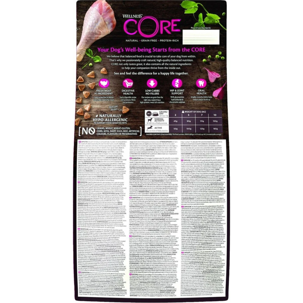 Wellness Core Hondenvoer Small Original Kalkoen 4 Wellness Core Hondenvoer Small Original Kalkoen - Afbeelding 2