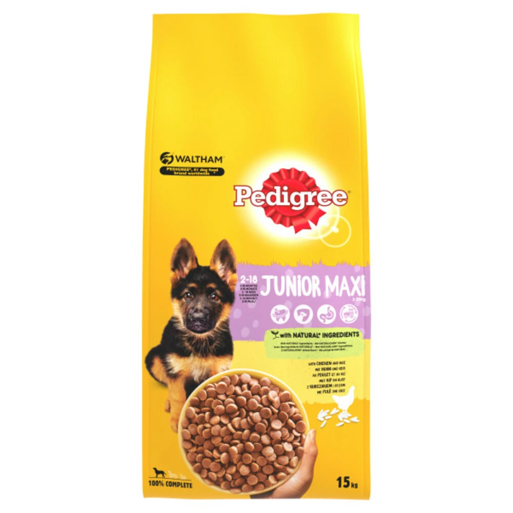 Pedigree Droogvoer Maxi Junior Kip - Rijst 3 Pedigree Droogvoer Maxi Junior Kip - Rijst