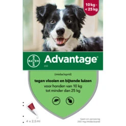 Advantage Anti Vlooiendruppels Hond 10 - 25 Kg