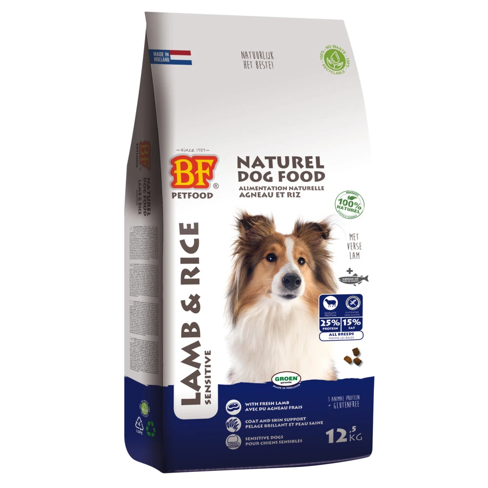 BF Petfood Lam En Rijst Hondenvoer 3 BF Petfood Lam En Rijst Hondenvoer