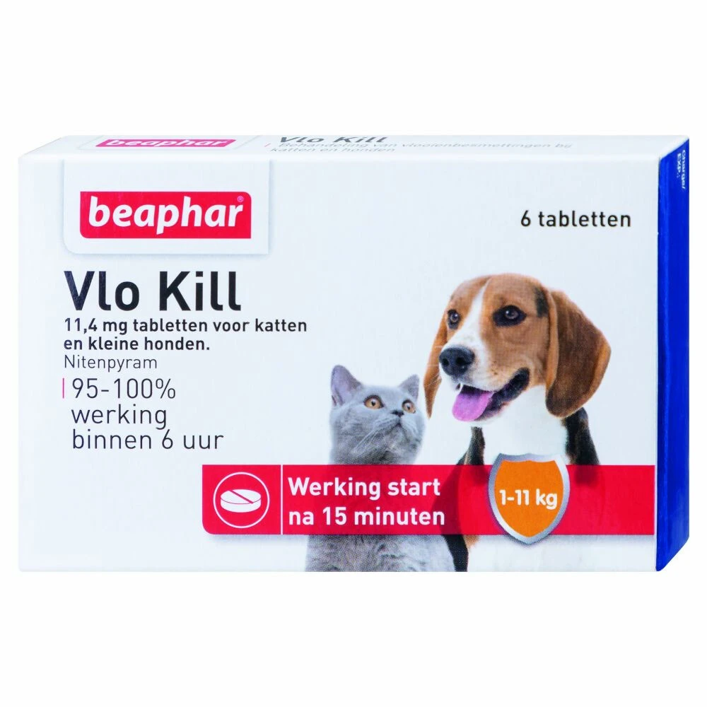 Beaphar Vlo Kill Anti Vlooien Tabletten Hond 1 -11 Kg 3 Beaphar Vlo Kill Anti Vlooien Tabletten Hond 1 -11 Kg
