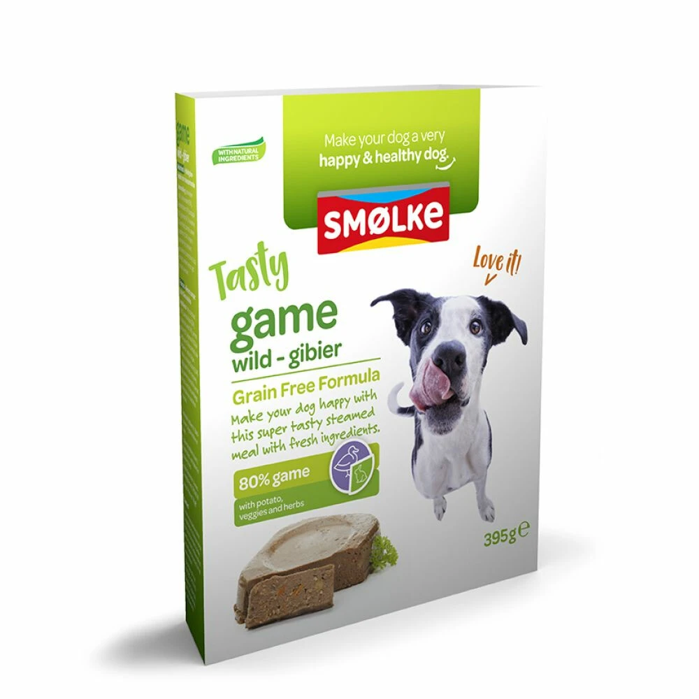 10x Smolke Hondenvoer Vers Gestoomd Wild Graanvrij 3 10x Smolke Hondenvoer Vers Gestoomd Wild Graanvrij