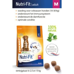Fokker Hondenvoer Nutri-Fit M 7 Fokker Hondenvoer Nutri-Fit M -Honden Benodigdheden 997552 2