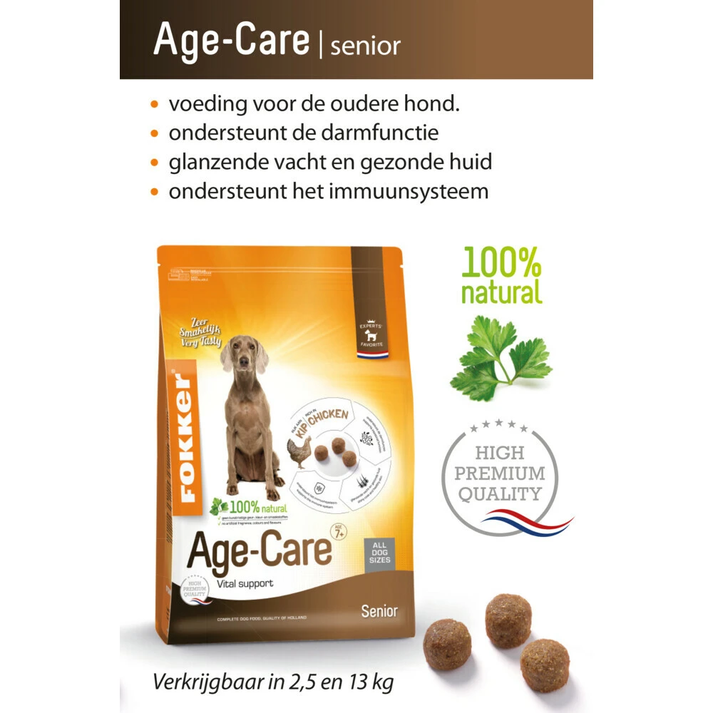 Fokker Hondenvoer Age-Care 4 Fokker Hondenvoer Age-Care - Afbeelding 2